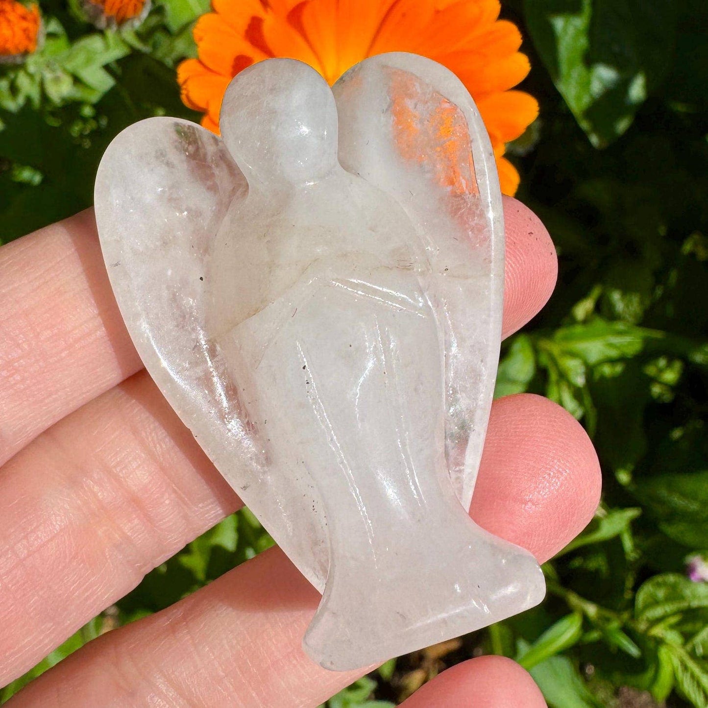 Gemstone angel 1.6 inch crystal angel 4cm tall angels by elf