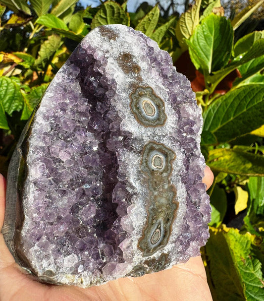 Amethyst geode 572g called Ruth