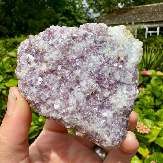 Raw lepidolite chunk 2-3cm rough lepidolite chunk by elf uk