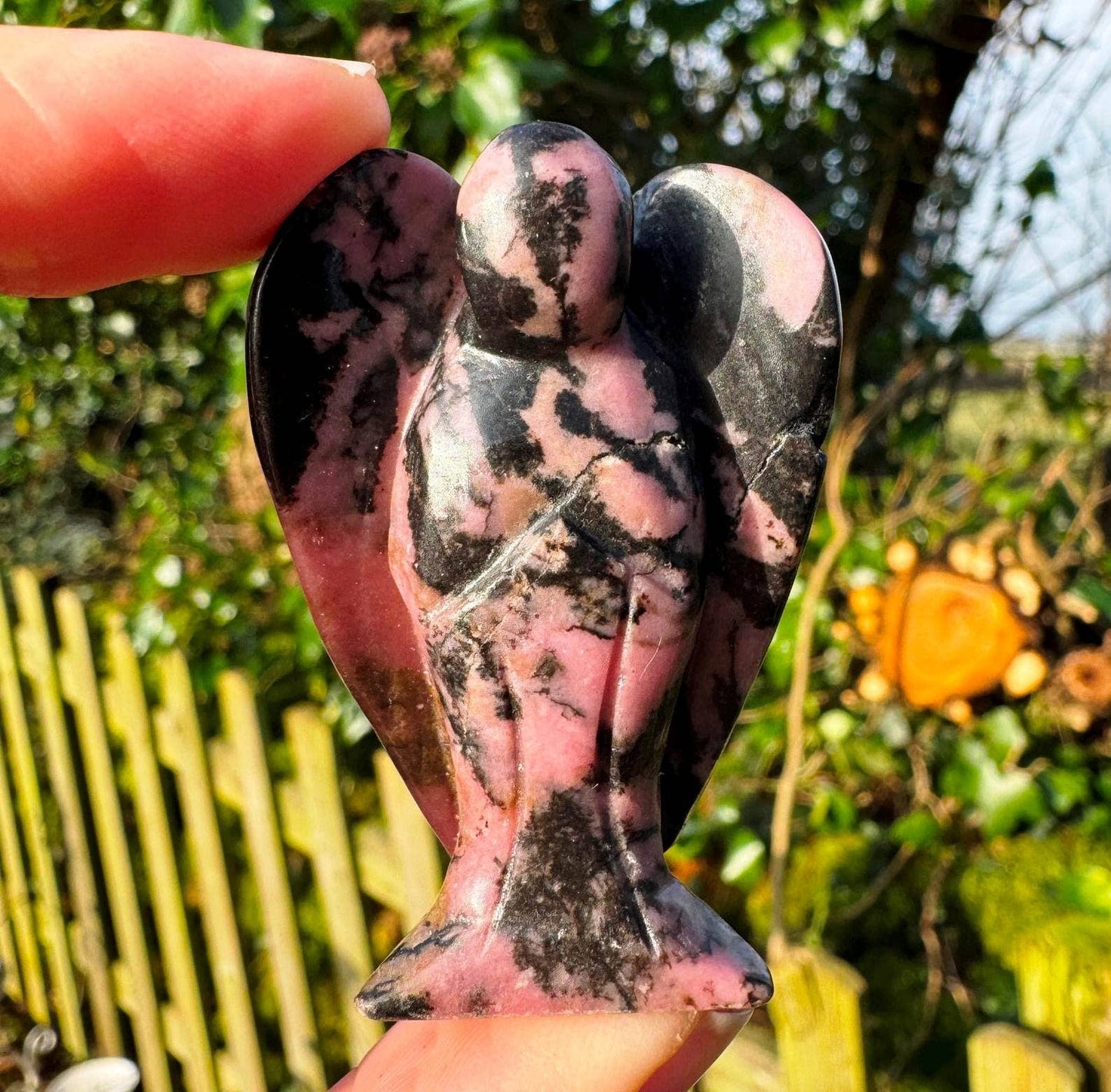 Gemstone angel 1.6 inch crystal angel 4cm tall angels by elf