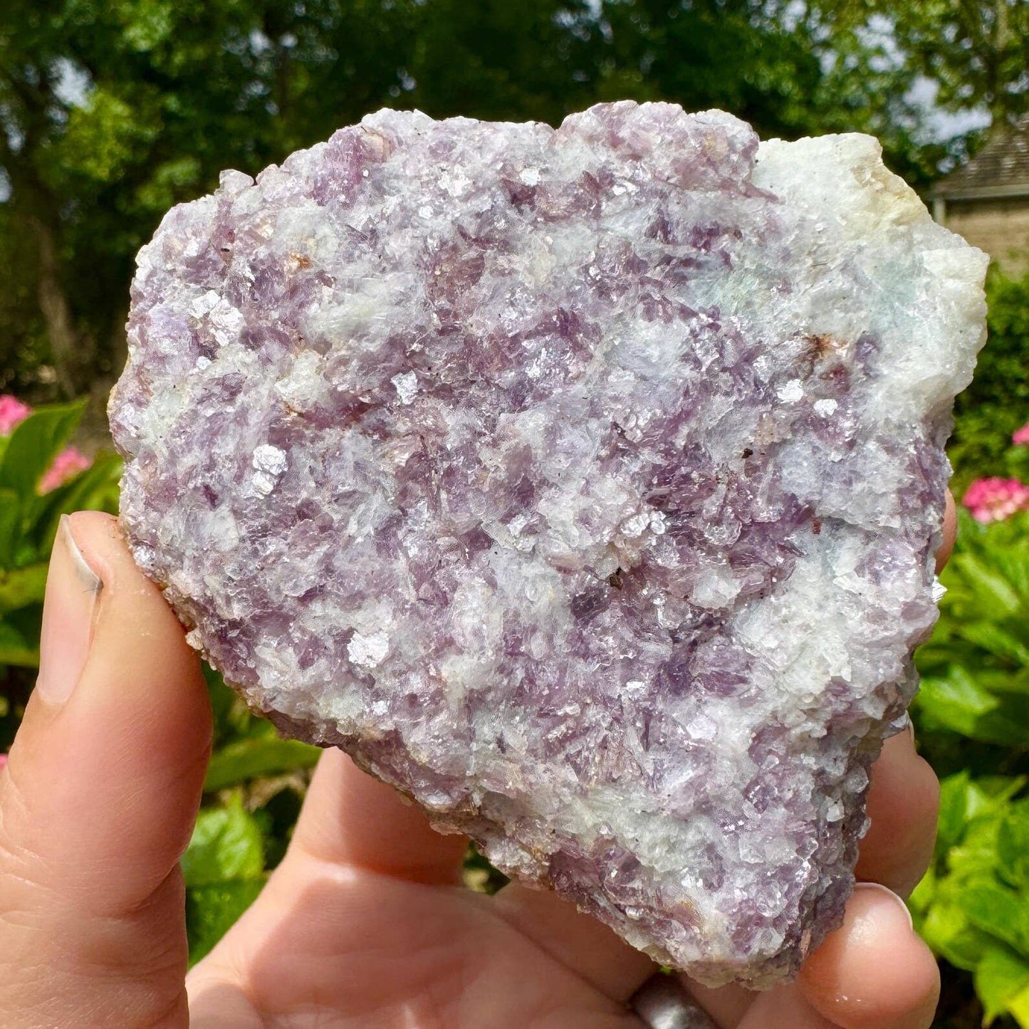 Raw lepidolite chunk 2-3cm rough lepidolite chunk by elf uk