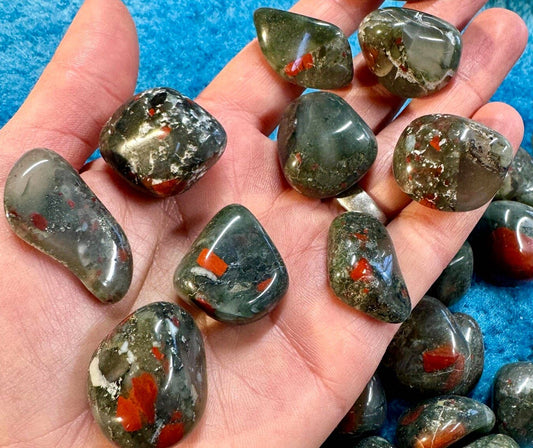 Bloodstone tumbled 15-25mm by elf natural bloodstone gems uk