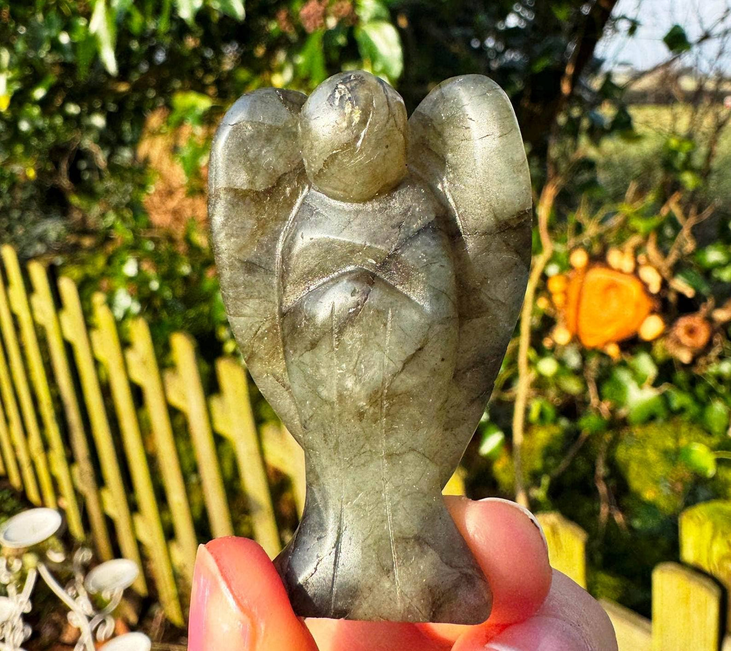 Gemstone angel 1.6 inch crystal angel 4cm tall angels by elf