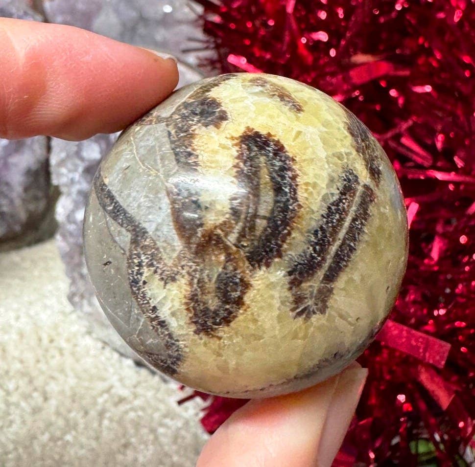 Septarian sphere 3-5cm gemstone ball crystal sphere by Elf