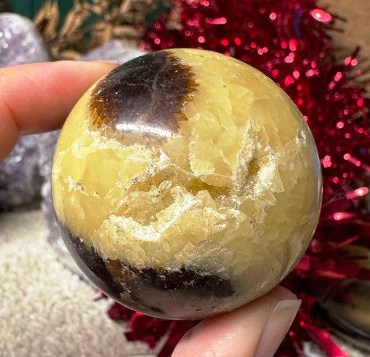 Septarian sphere 3-5cm gemstone ball crystal sphere by Elf