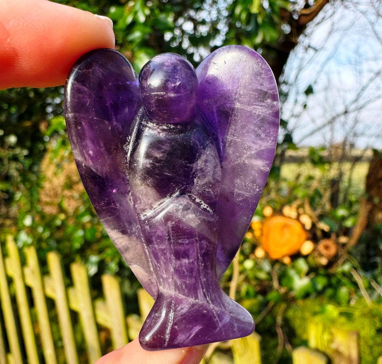 Gemstone angel 1.6 inch crystal angel 4cm tall angels by elf