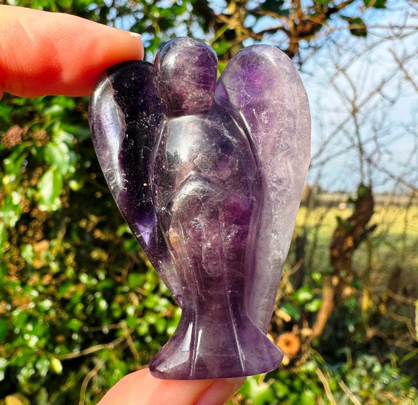 Gemstone angel 1.6 inch crystal angel 4cm tall angels by elf